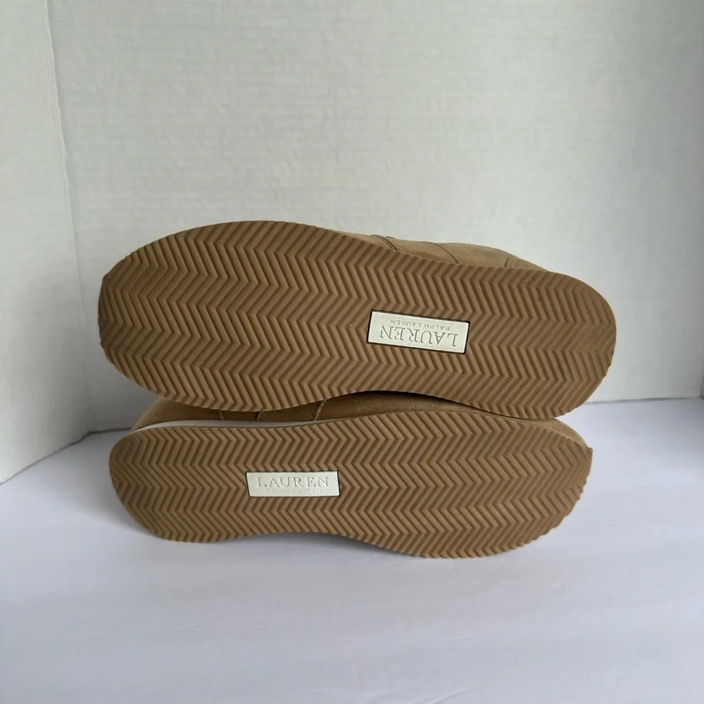 Lauren Ralph Lauren Women's CANONBURY II Tan Faux Suede Athletic Shoes Size 7 - Picture 8 of 12
